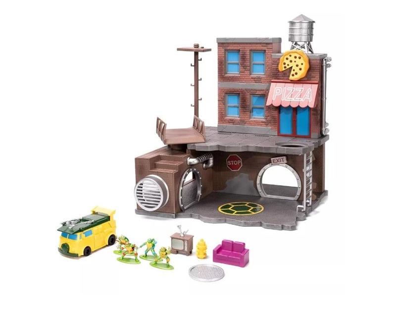 Diorama Casa Tartarugas Ninja Nickelodeon Nano Metals Jada